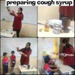 Preparing cough syrup