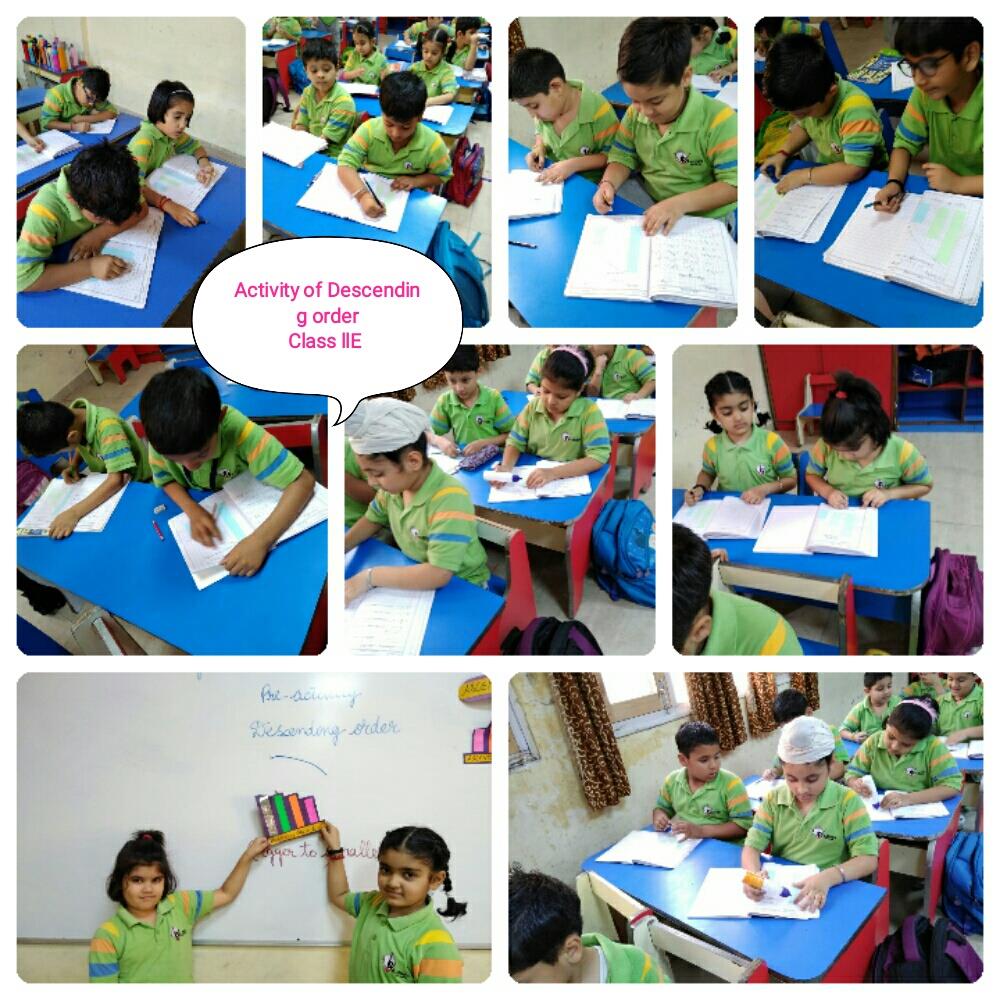 Ascending Order Activity Class 2 2019