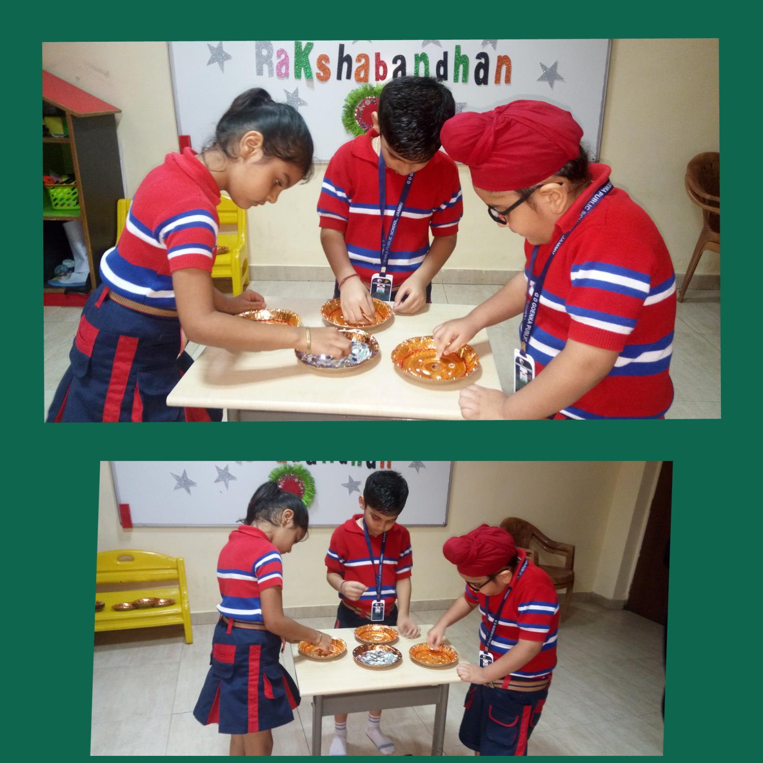 Rakhi thali decoration class-l