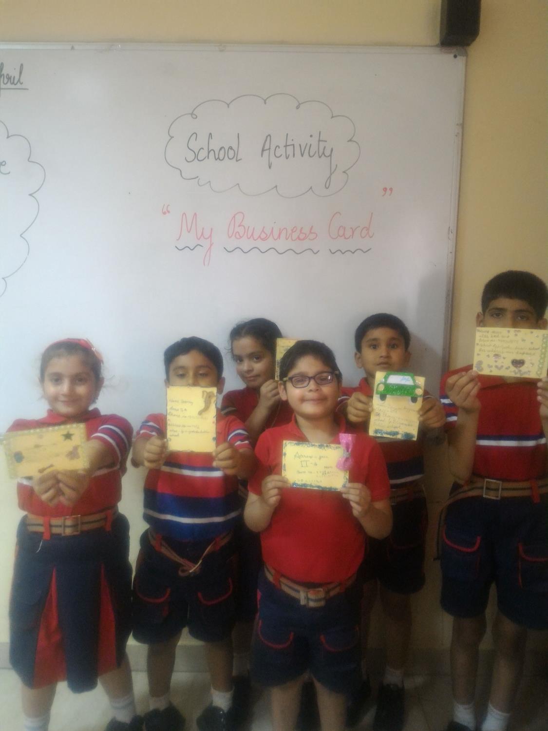 My Business Card Activity class-II 2017