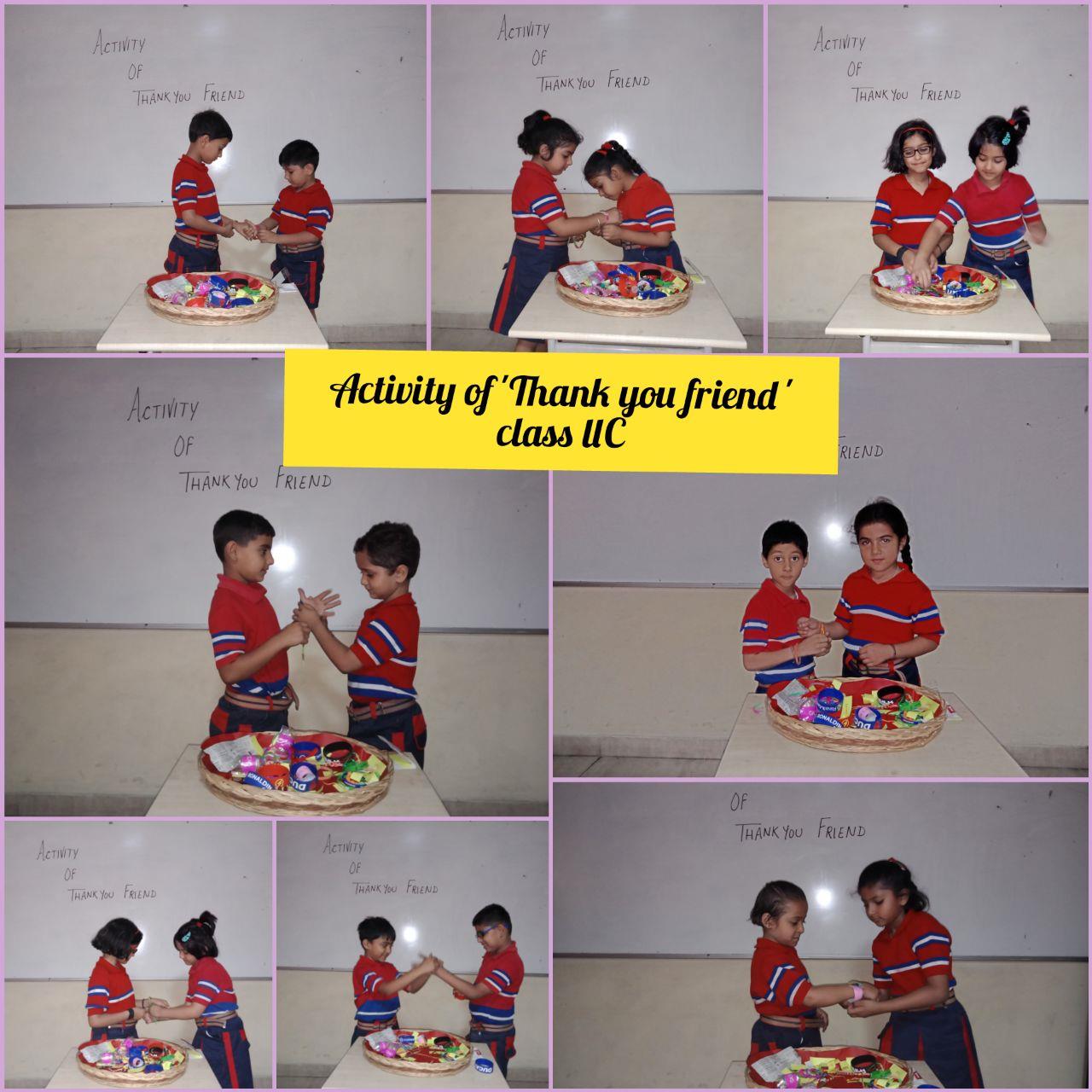 Thank you friend activity class-II