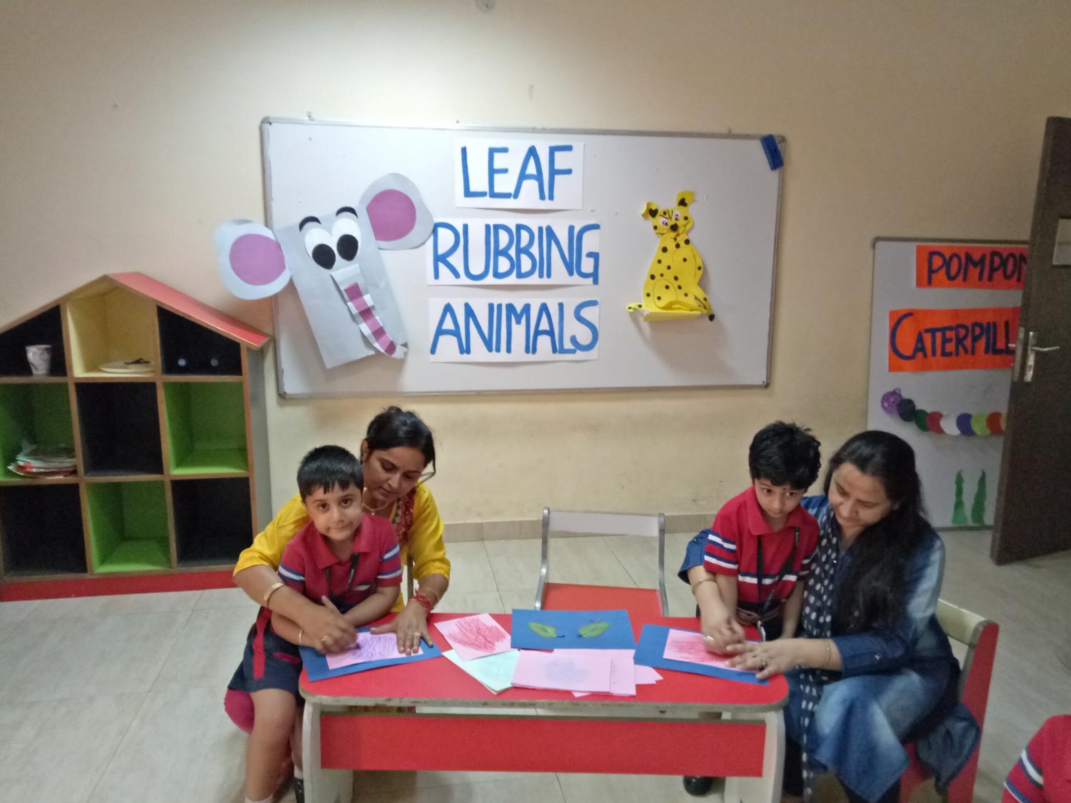 Leaf rubbing animals