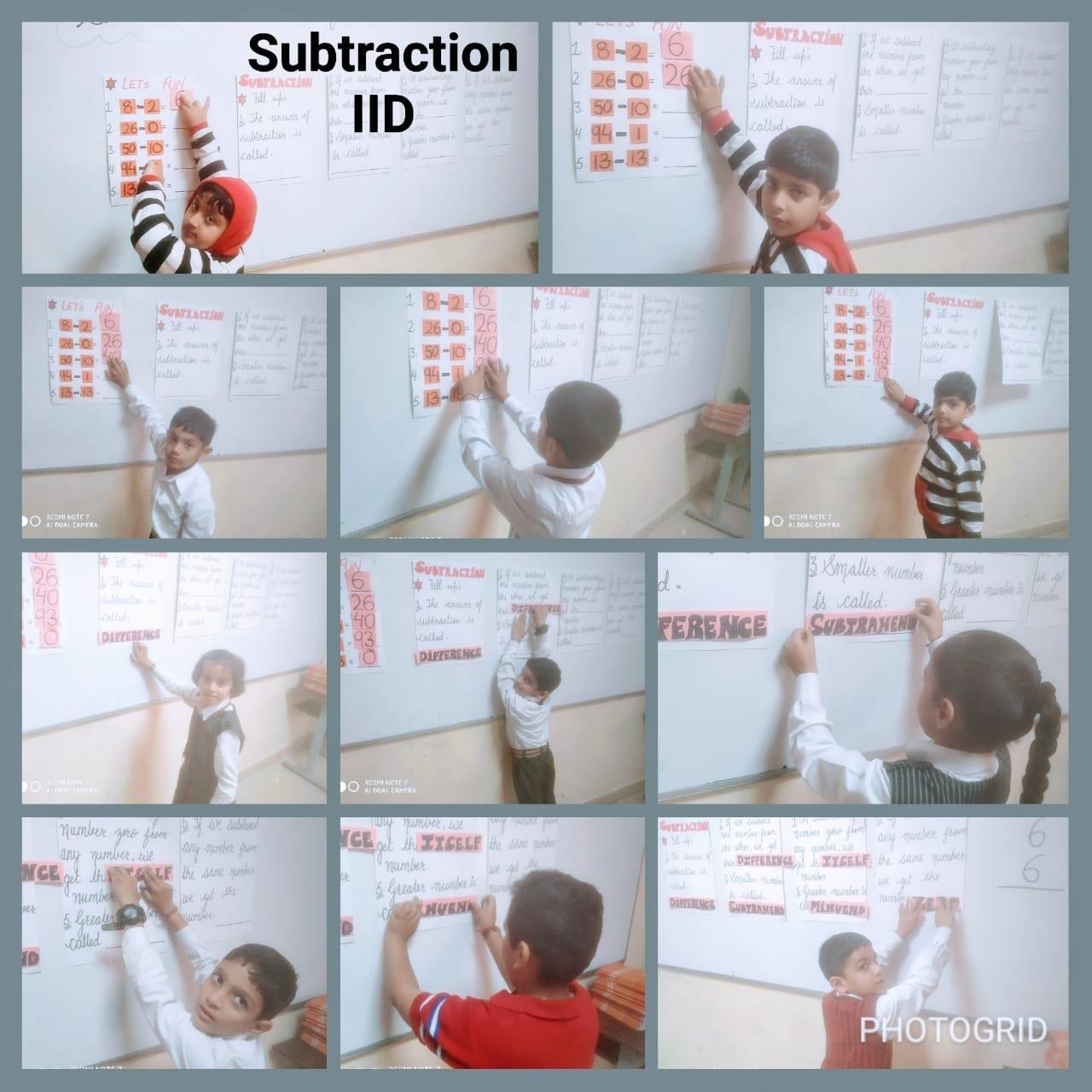 Subtraction Activity Class2 2019