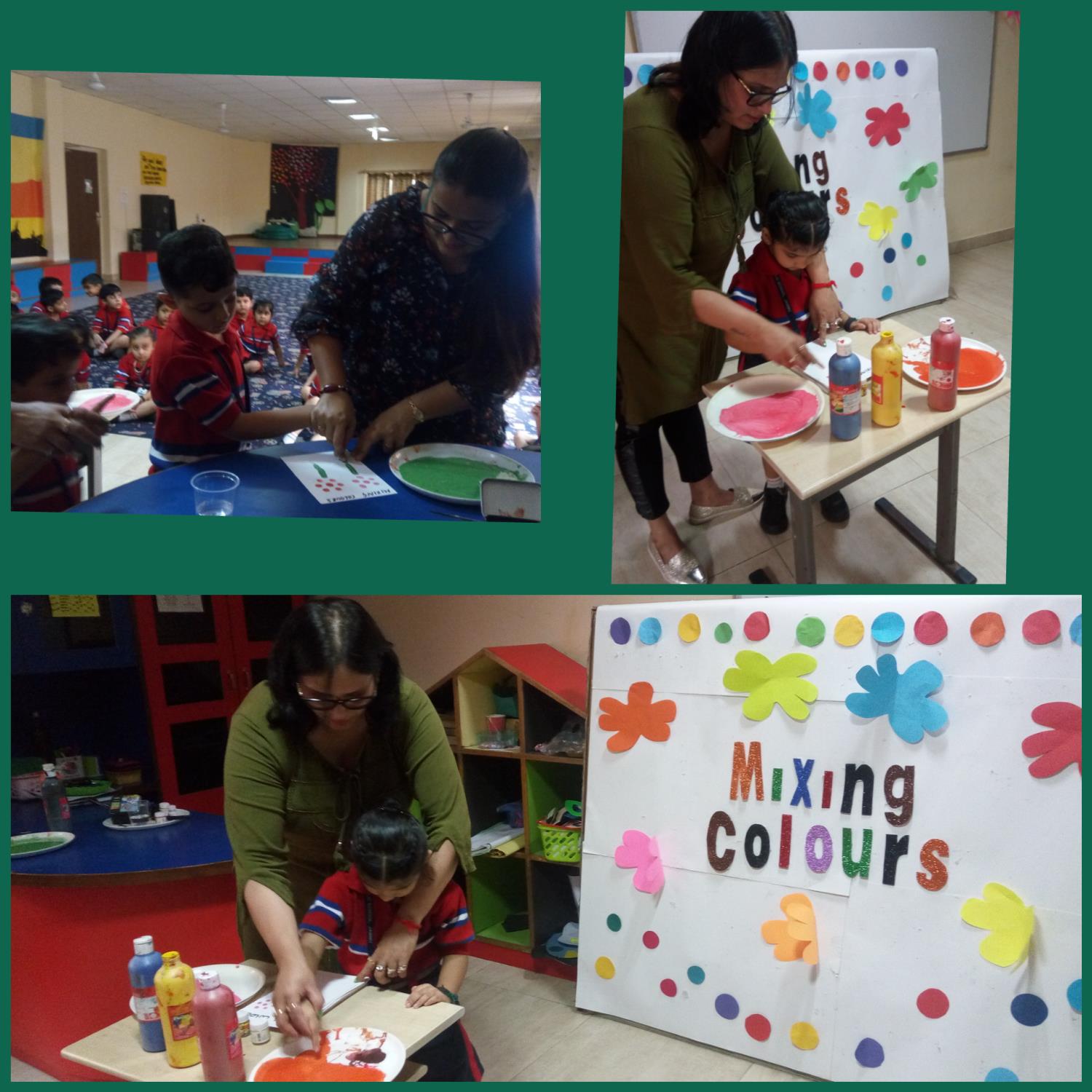 Mixing colours